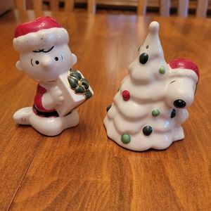 Lenox Charlie Brown and Snoopy Salt and Pepper Shakers